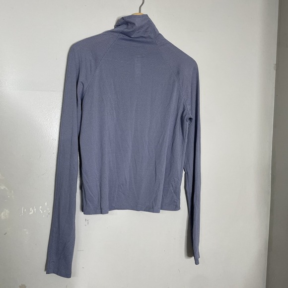 Oiselle Mesh Funnel Neck‎ Top Large Blue - Picture 2 of 7